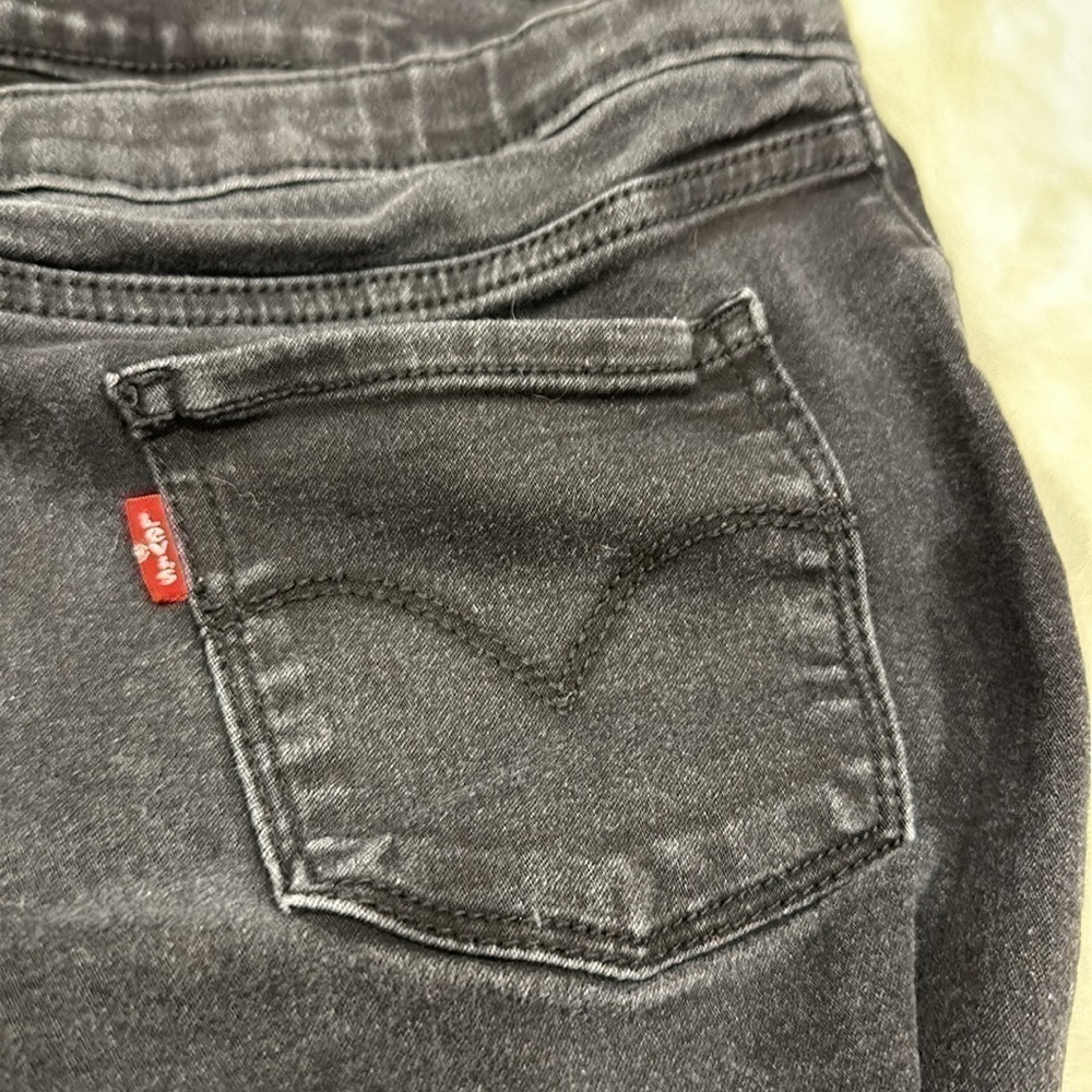 Levi’s pull-on black jeggings girls size 16 - Picture 5 of 12